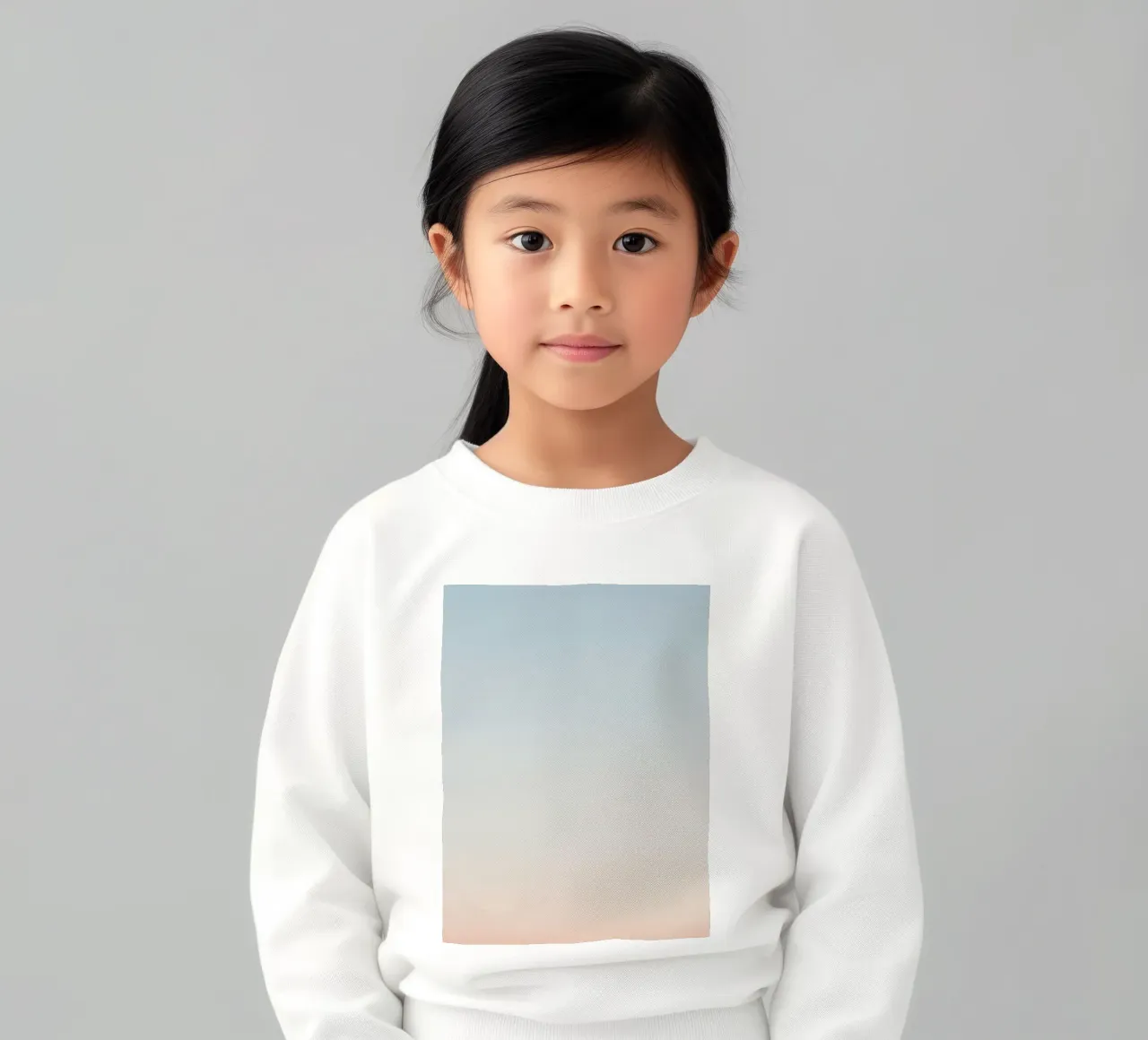 Gradiente di blu e pesca felpa bambino da DesignDoodle