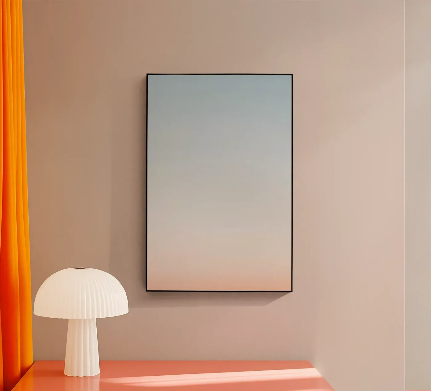 Gradient of Blue to Peach plexiglas de DesignDoodle