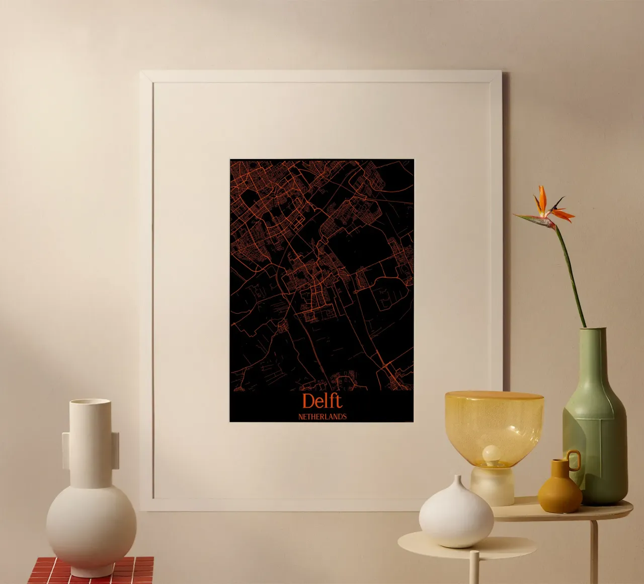 Delft poster con telaio in plastica da MiMap