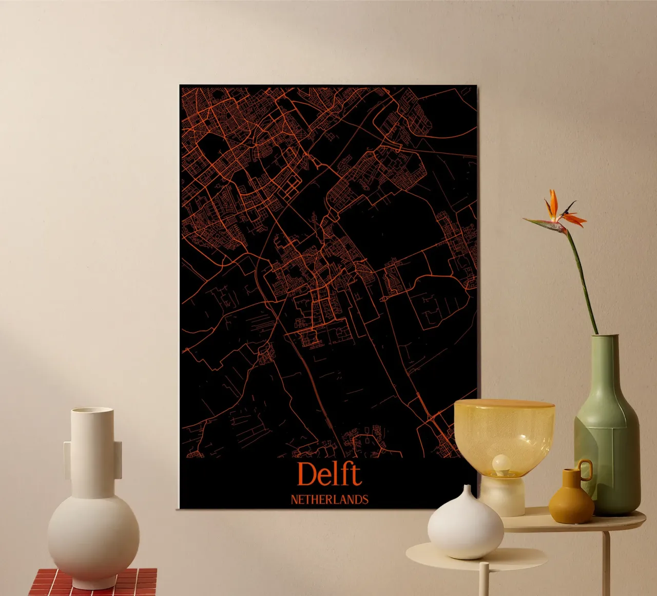 Delft poster con telaio in plastica da MiMap