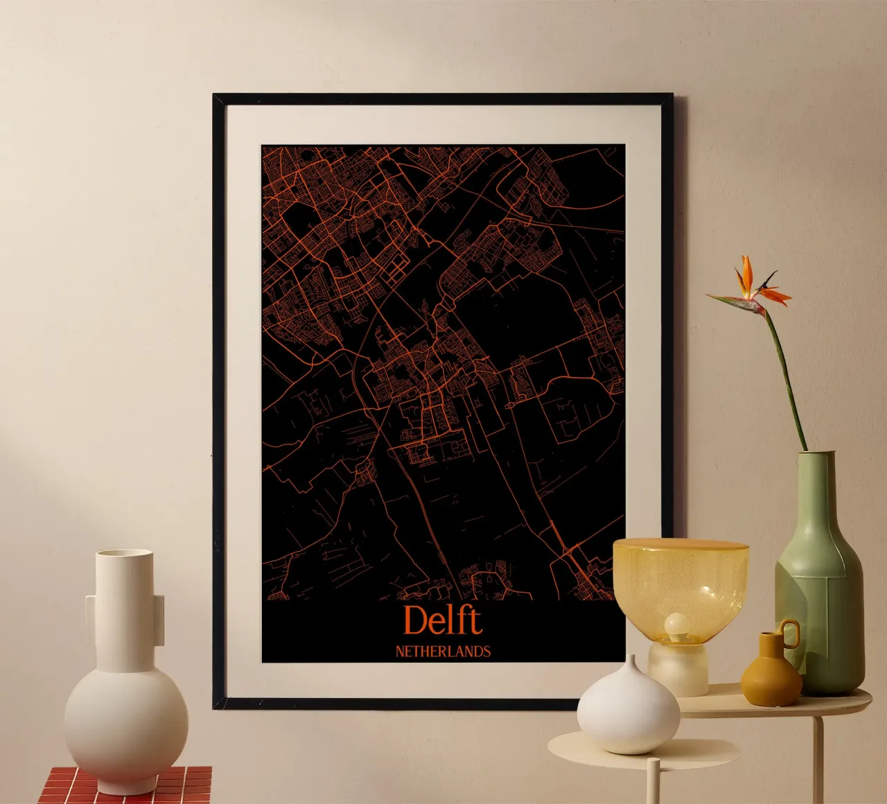 Delft poster con telaio in plastica da MiMap