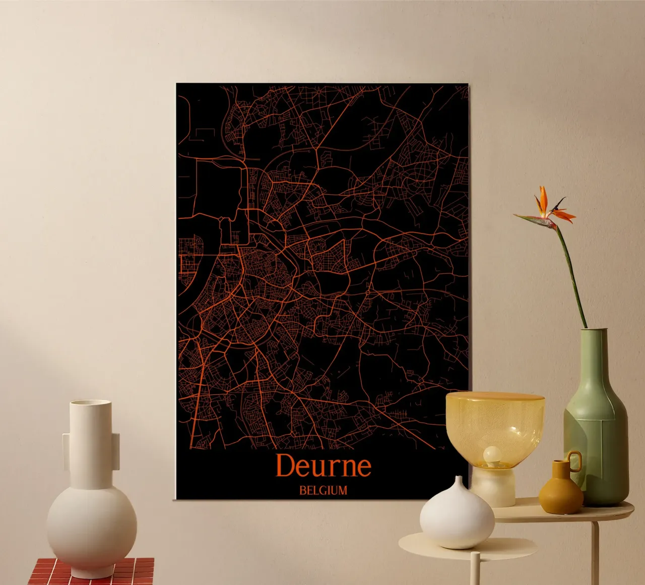 Deurne poster con telaio in plastica da MiMap