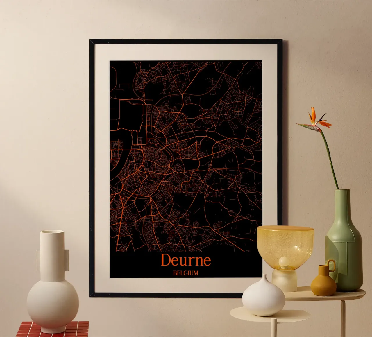 Deurne poster con telaio in plastica da MiMap