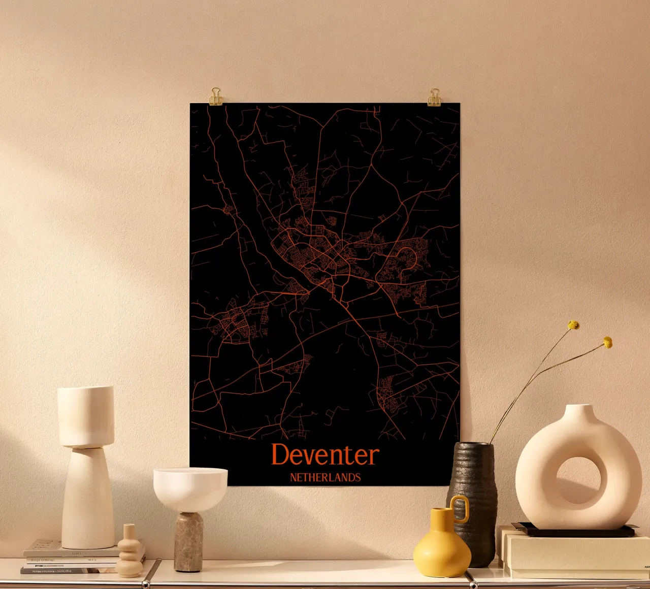 Deventer poster con telaio in alluminio da MiMap