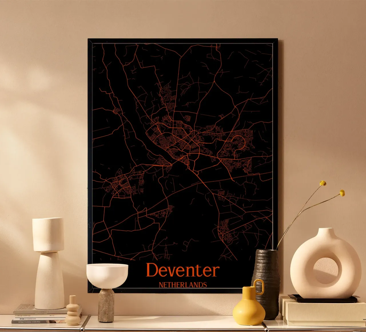 Deventer poster con telaio in alluminio da MiMap