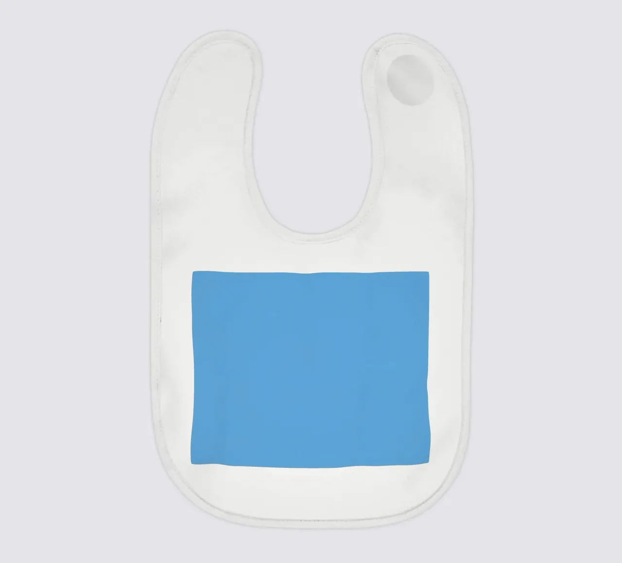 Hellblauer einfarbiger Hintergrund Babylätzchen von DesignDoodle