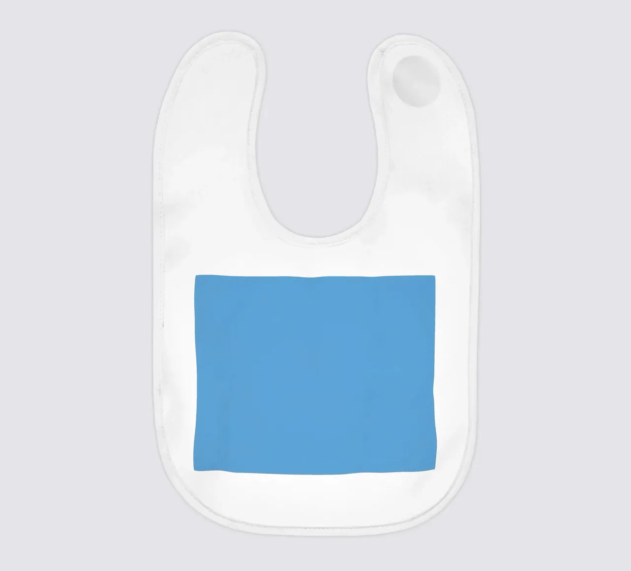 Hellblauer einfarbiger Hintergrund Babylätzchen von DesignDoodle