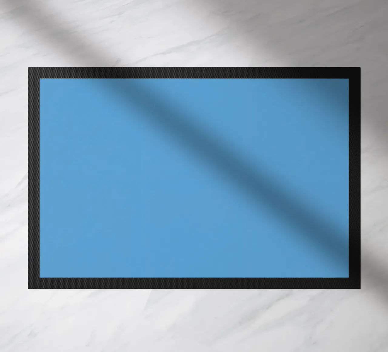 Light Blue Solid Color Background doormat by DesignDoodle