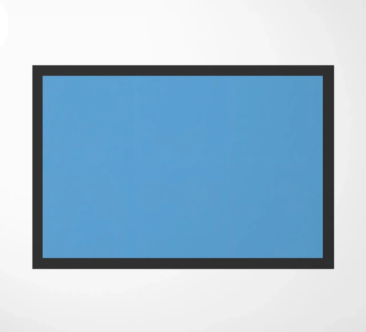 Light Blue Solid Color Background doormat by DesignDoodle