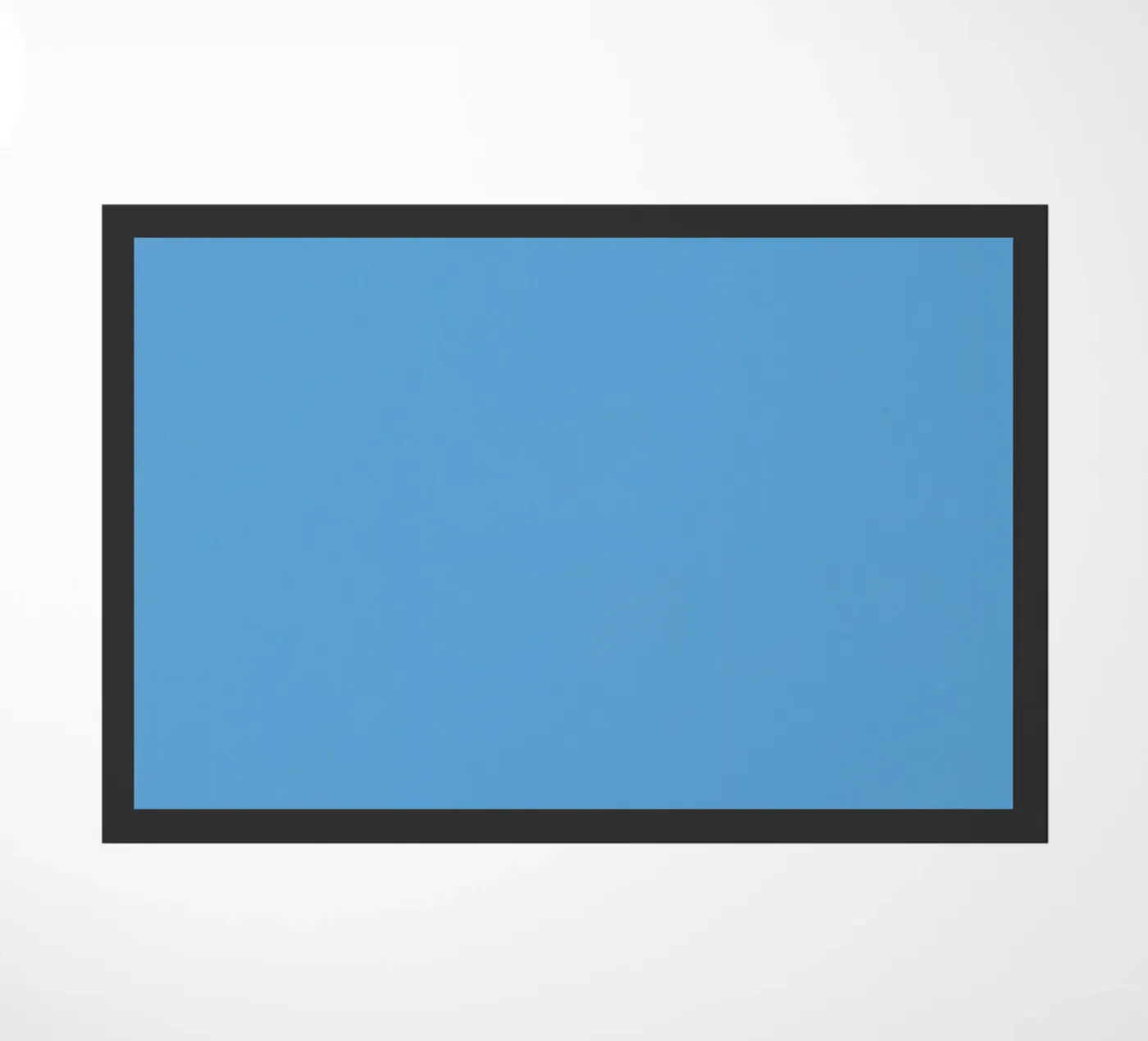 Light Blue Solid Color Background doormat by DesignDoodle