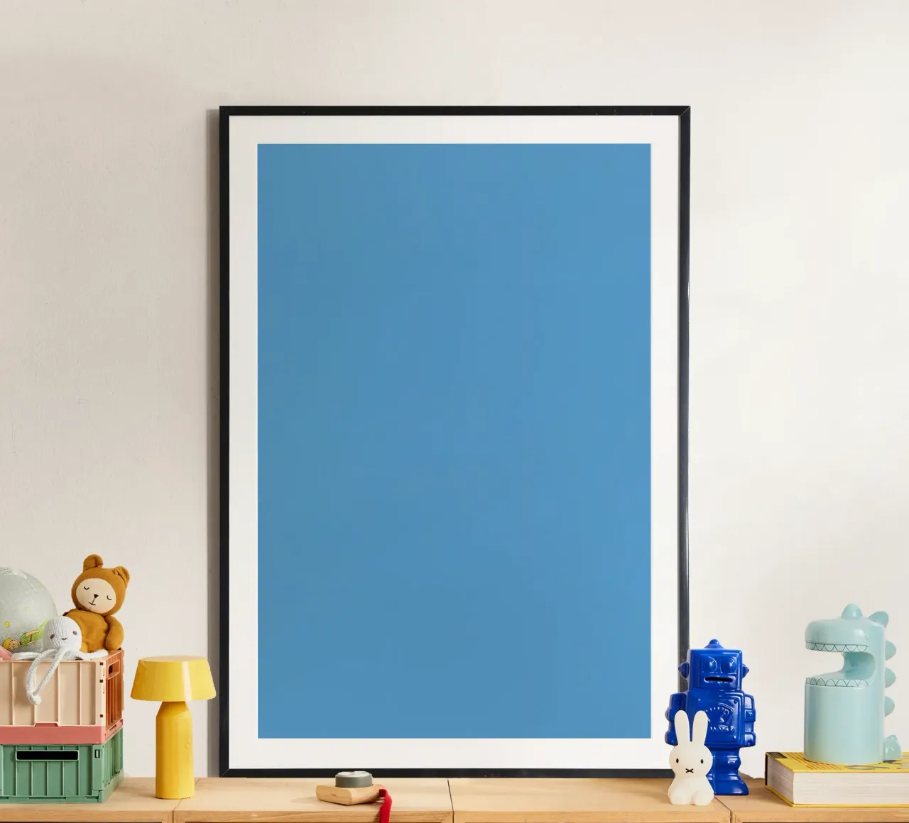 Sfondo blu chiaro a tinta unita poster da DesignDoodle