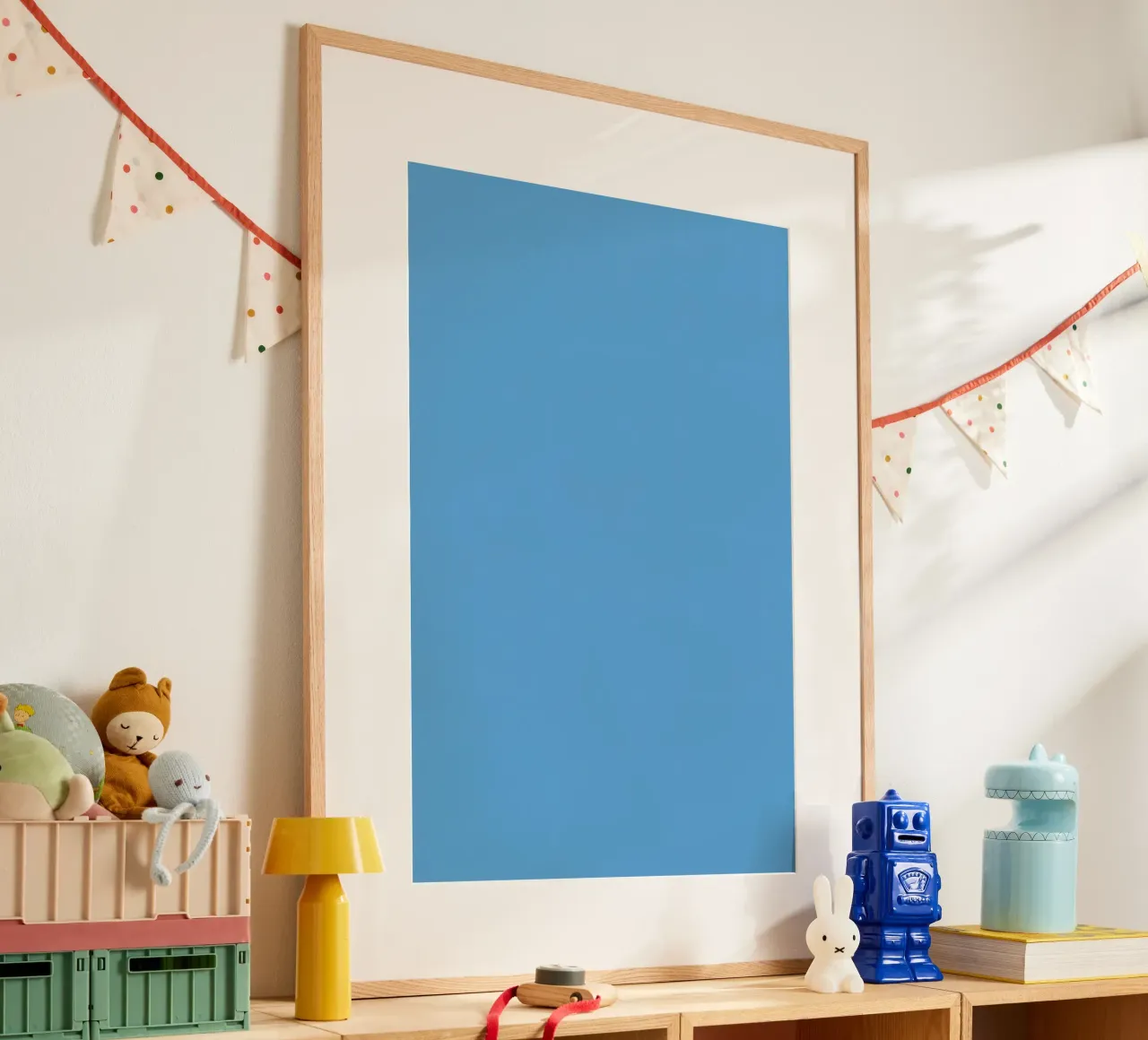 Sfondo blu chiaro a tinta unita poster da DesignDoodle