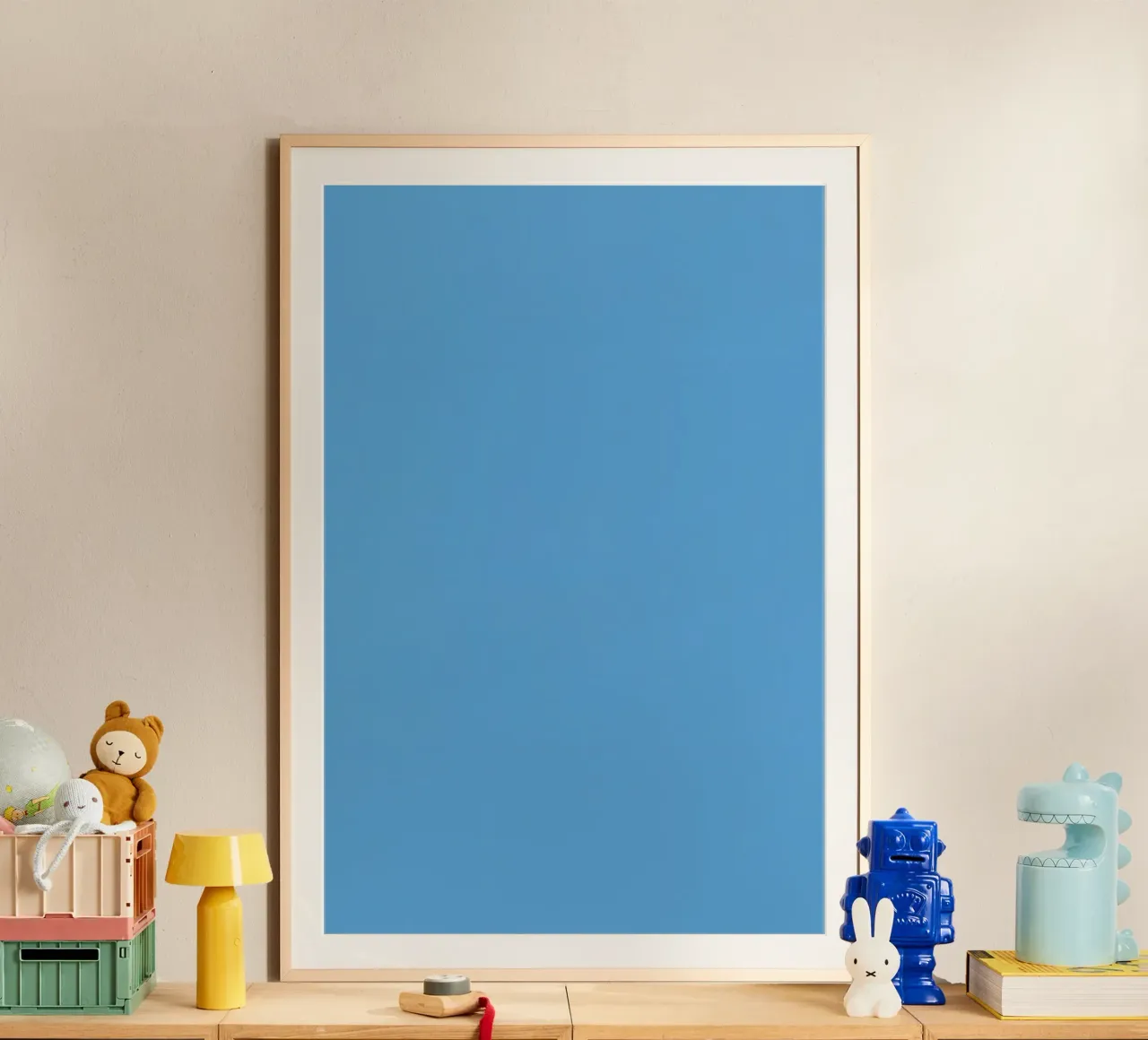 Sfondo blu chiaro a tinta unita poster da DesignDoodle