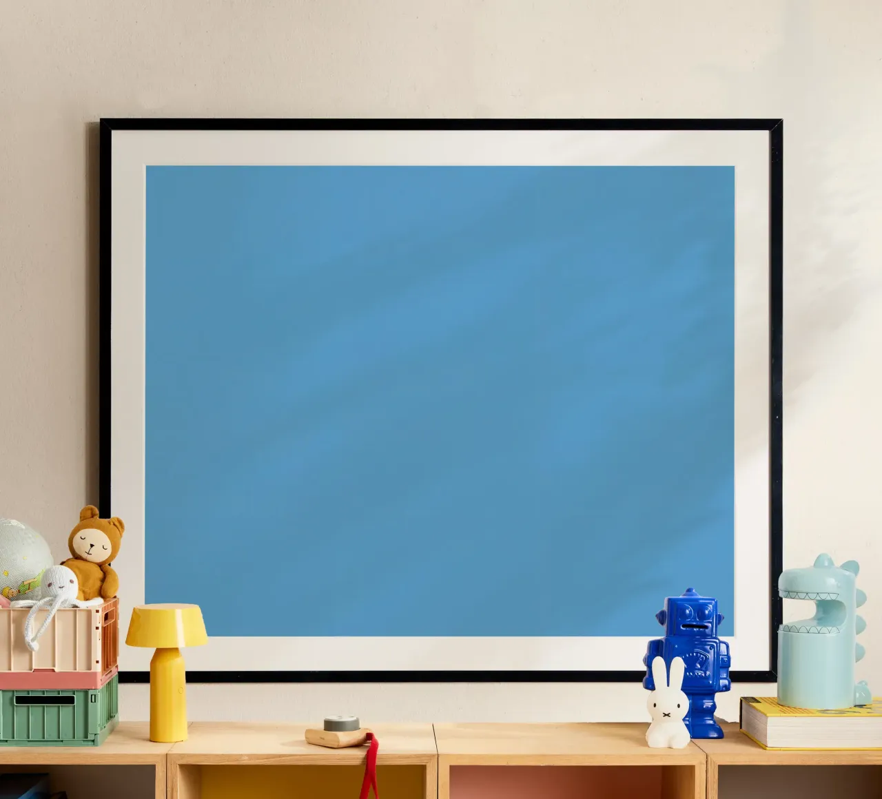 Light Blue Solid Color Background poster by DesignDoodle