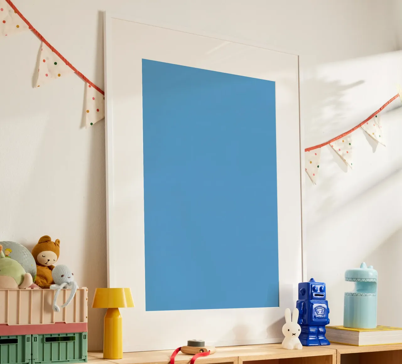 Sfondo blu chiaro a tinta unita poster da DesignDoodle