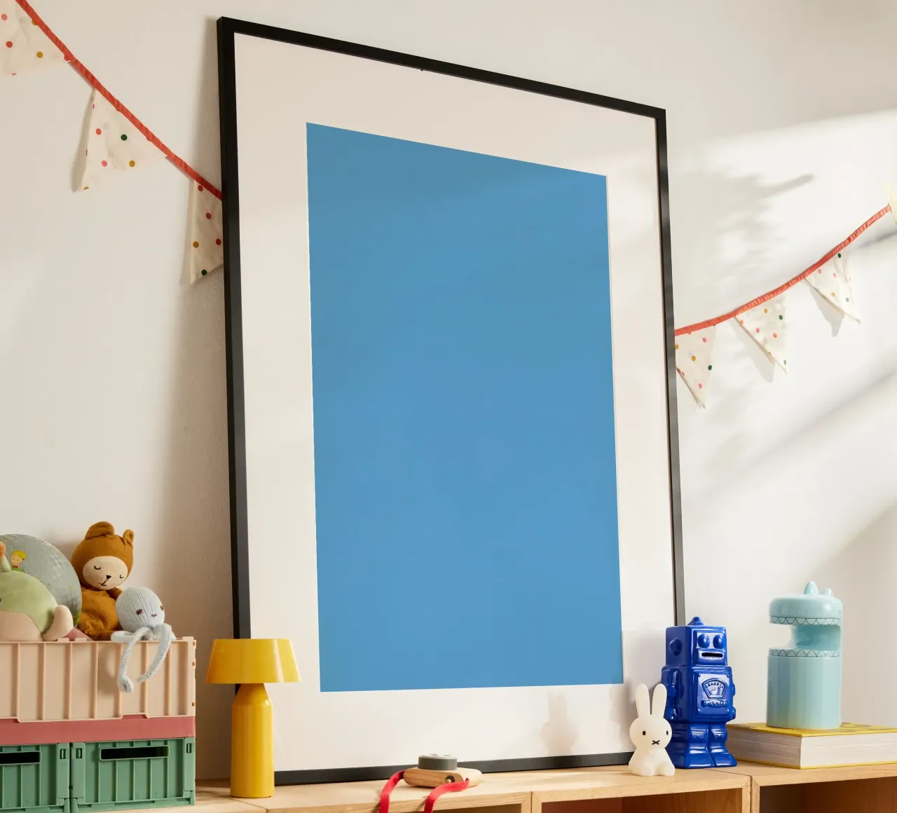 Light Blue Solid Color Background poster by DesignDoodle