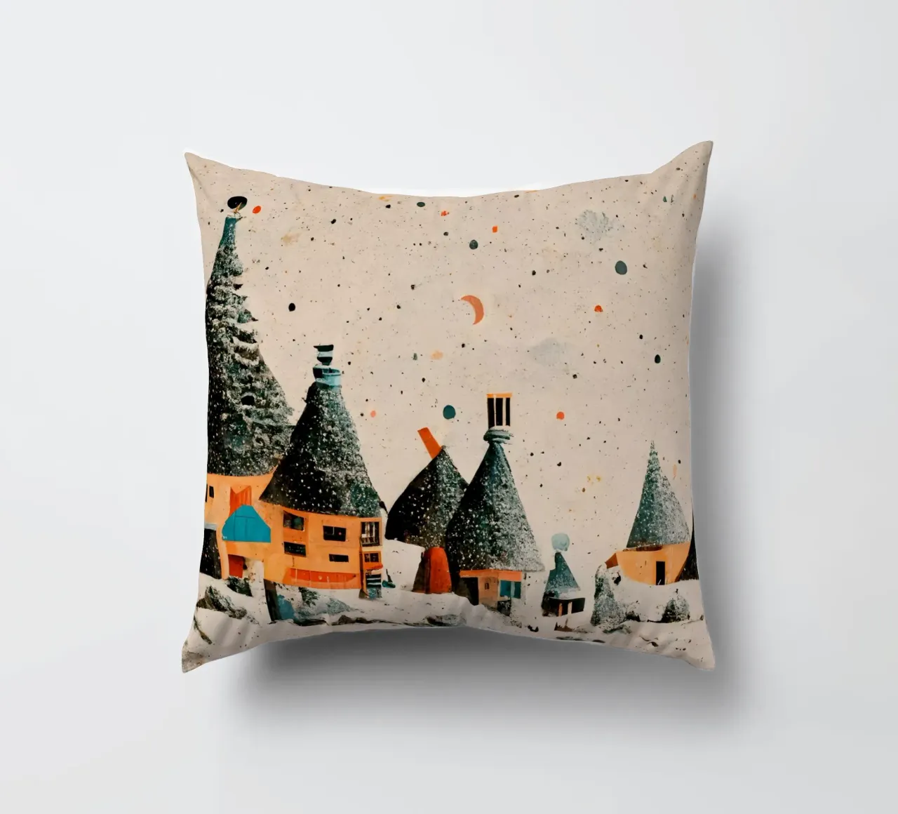Tiny Village cuscino da treechild