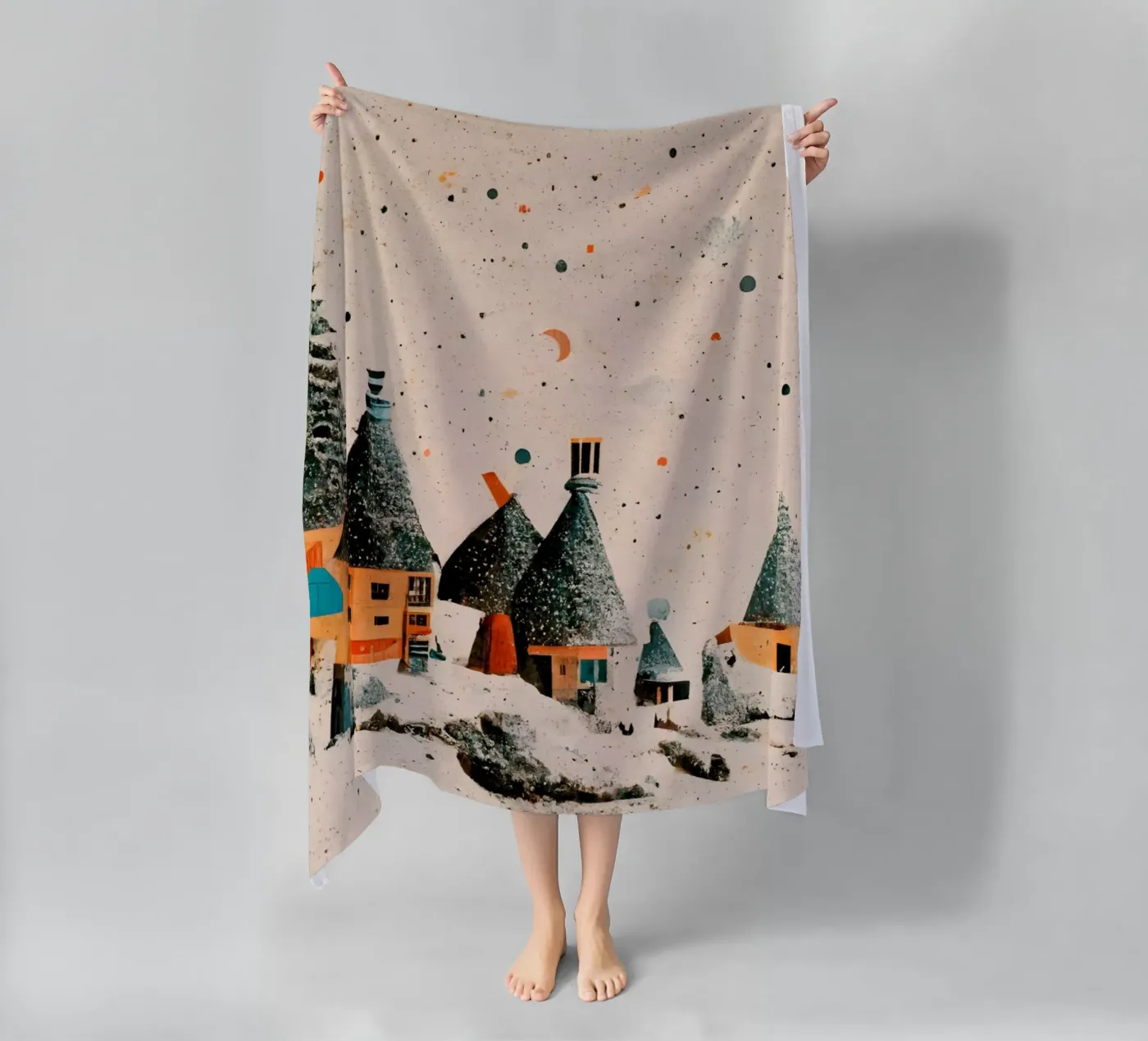 Tiny Village strandhanddoek van treechild