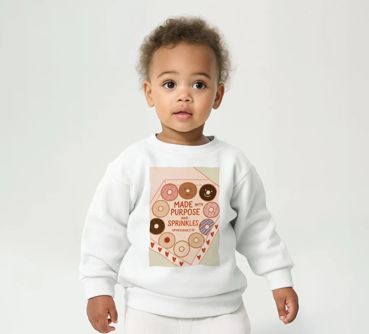 Poster con versetti biblici Made with Purpose e Sprinkles felpa neonato da vintagepod