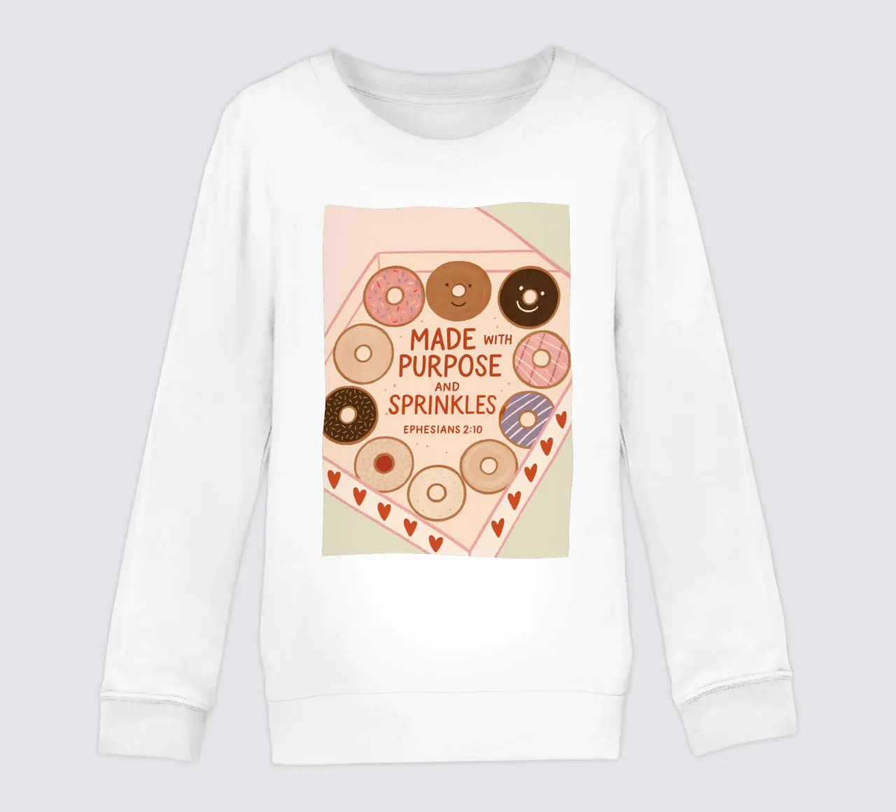 Poster con versetti biblici Made with Purpose e Sprinkles felpa bambino da vintagepod