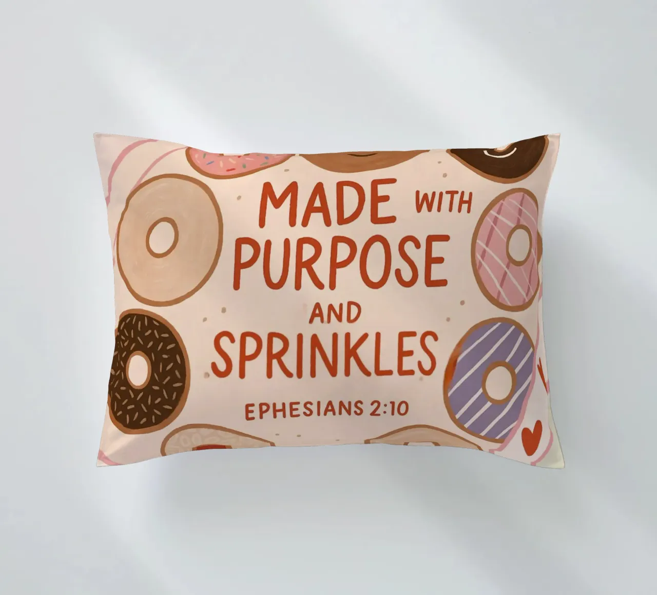 Poster con versetti biblici Made with Purpose e Sprinkles cuscino da vintagepod