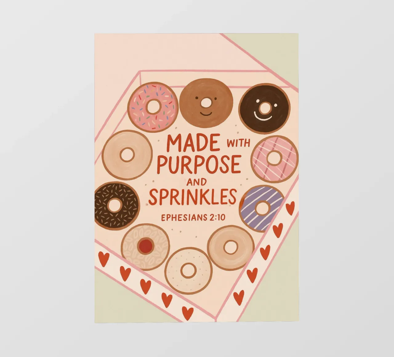 Poster con versetti biblici Made with Purpose e Sprinkles telo in pvc da vintagepod