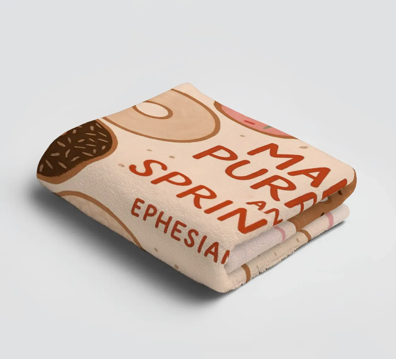 Poster con versetti biblici Made with Purpose e Sprinkles asciugamano da bagno da vintagepod