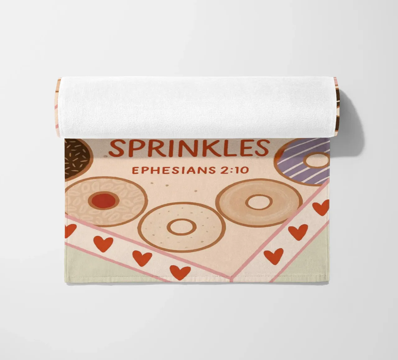 Poster con versetti biblici Made with Purpose e Sprinkles telo mare da vintagepod