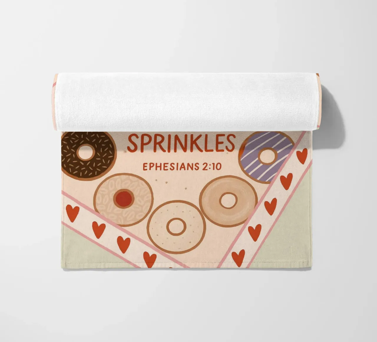 Poster con versetti biblici Made with Purpose e Sprinkles telo mare da vintagepod