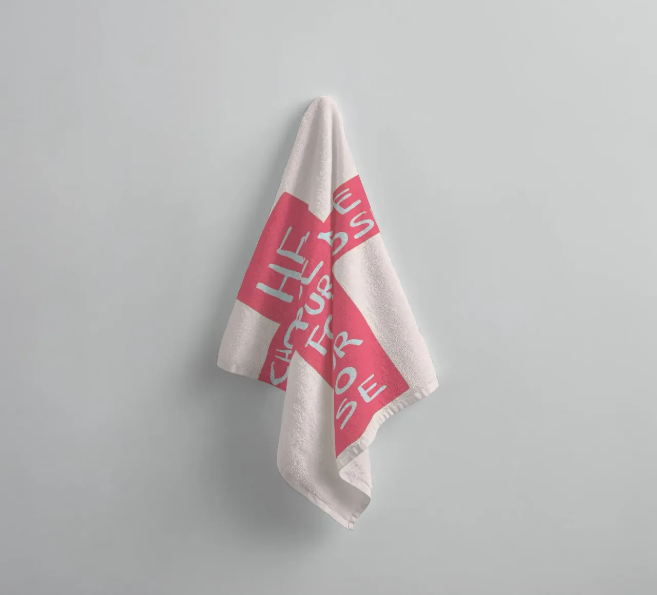 He Chose Me On Purpose For A Purpose Cross Poster towel by vintagepod