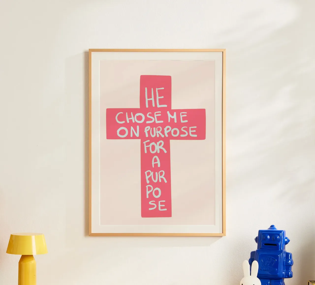 Me eligió a propósito Para un propósito Cruz Póster poster de vintagepod