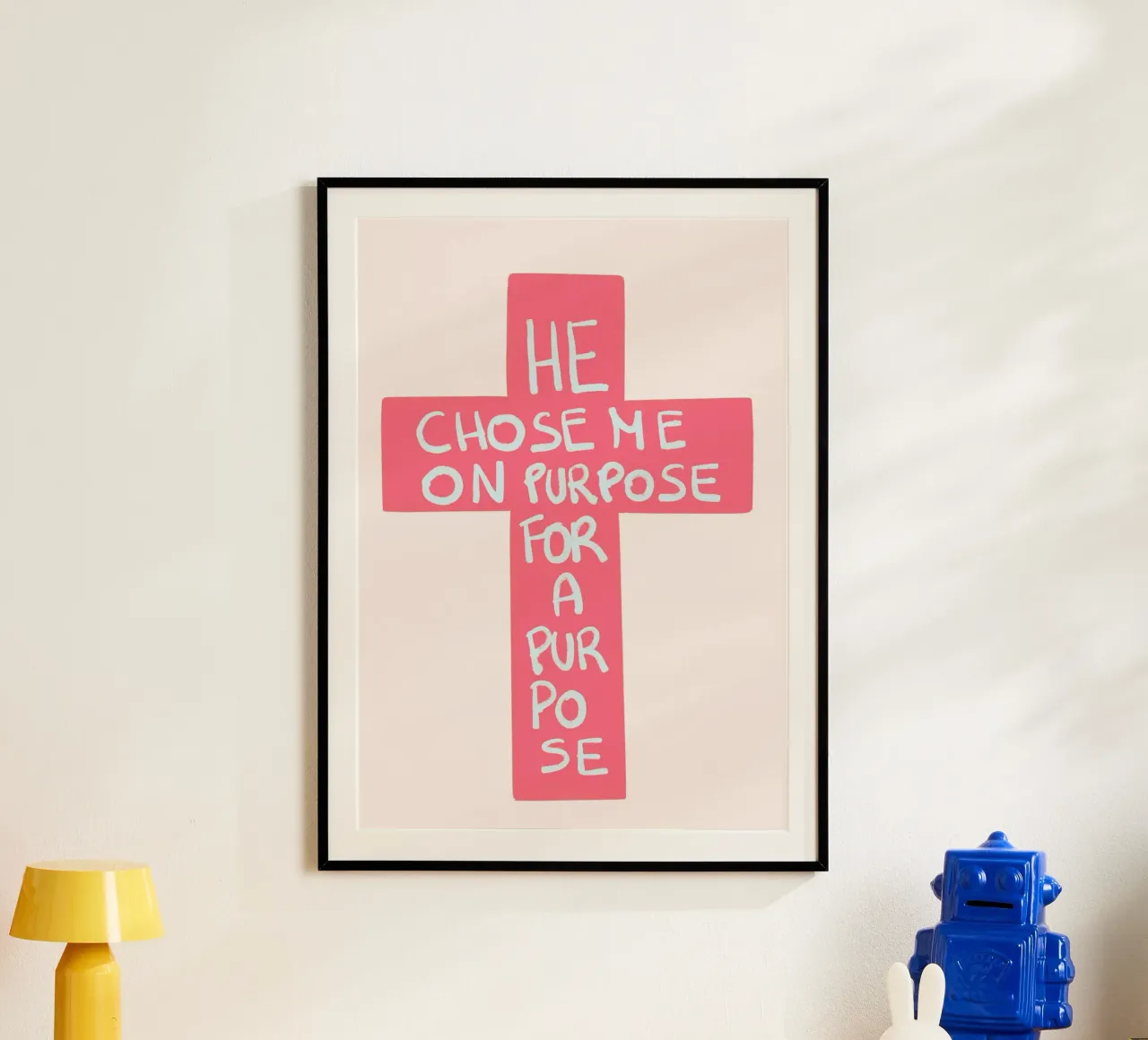 Me eligió a propósito Para un propósito Cruz Póster poster de vintagepod