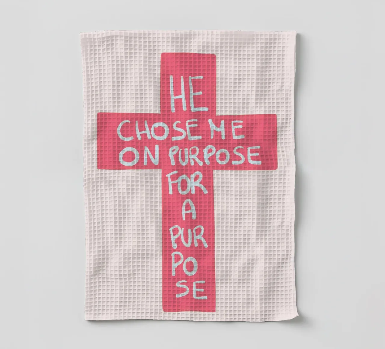 Il m'a choisi à dessein pour un but précis Cross Poster torchon de vintagepod