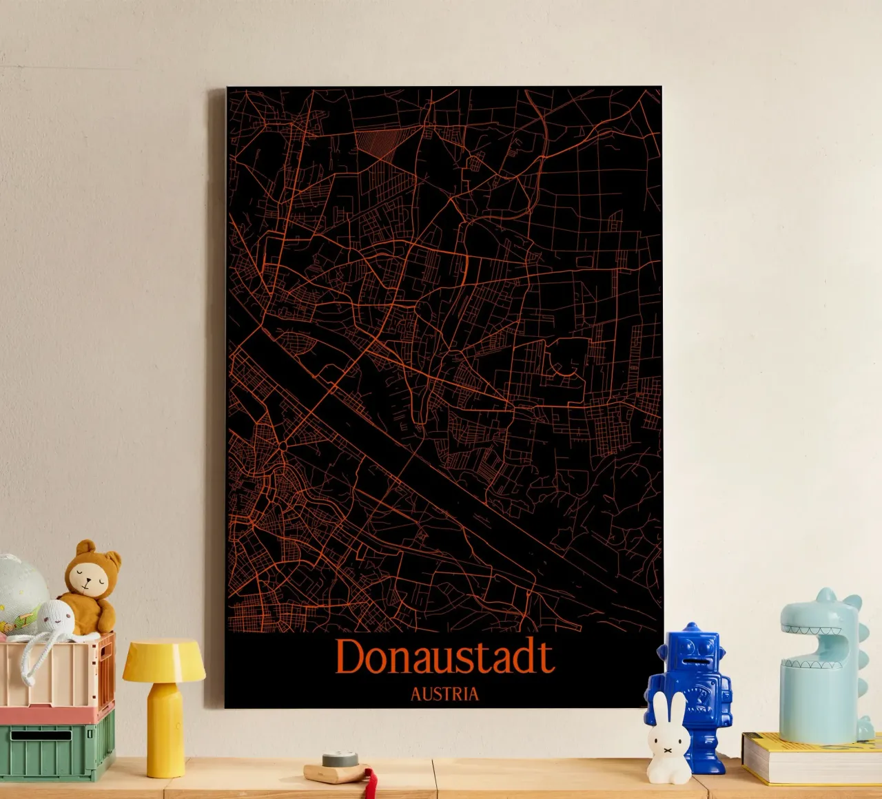 Donaustadt tela con Cornice a cassetta da MiMap