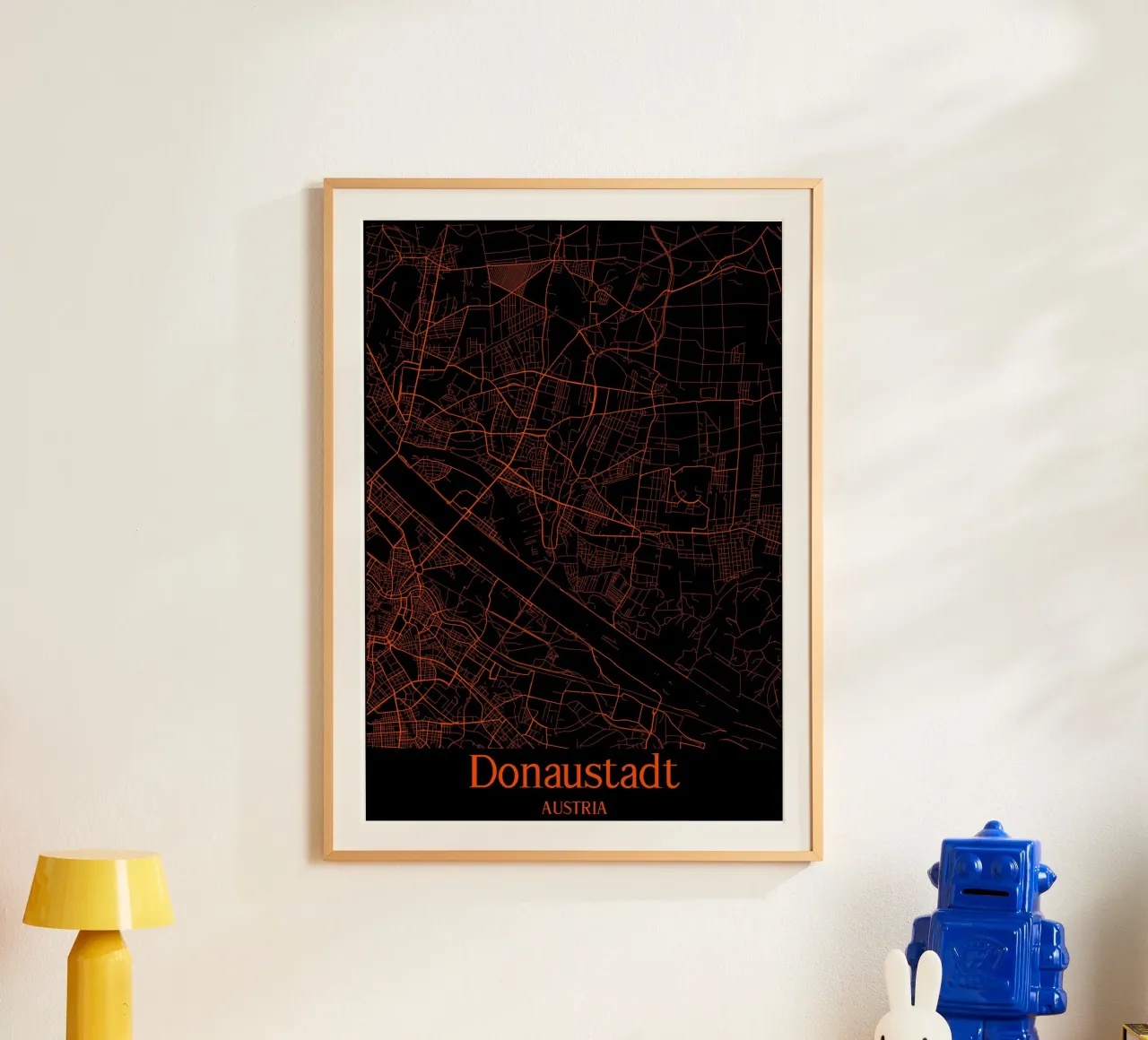 Donaustadt poster con telaio in plastica da MiMap