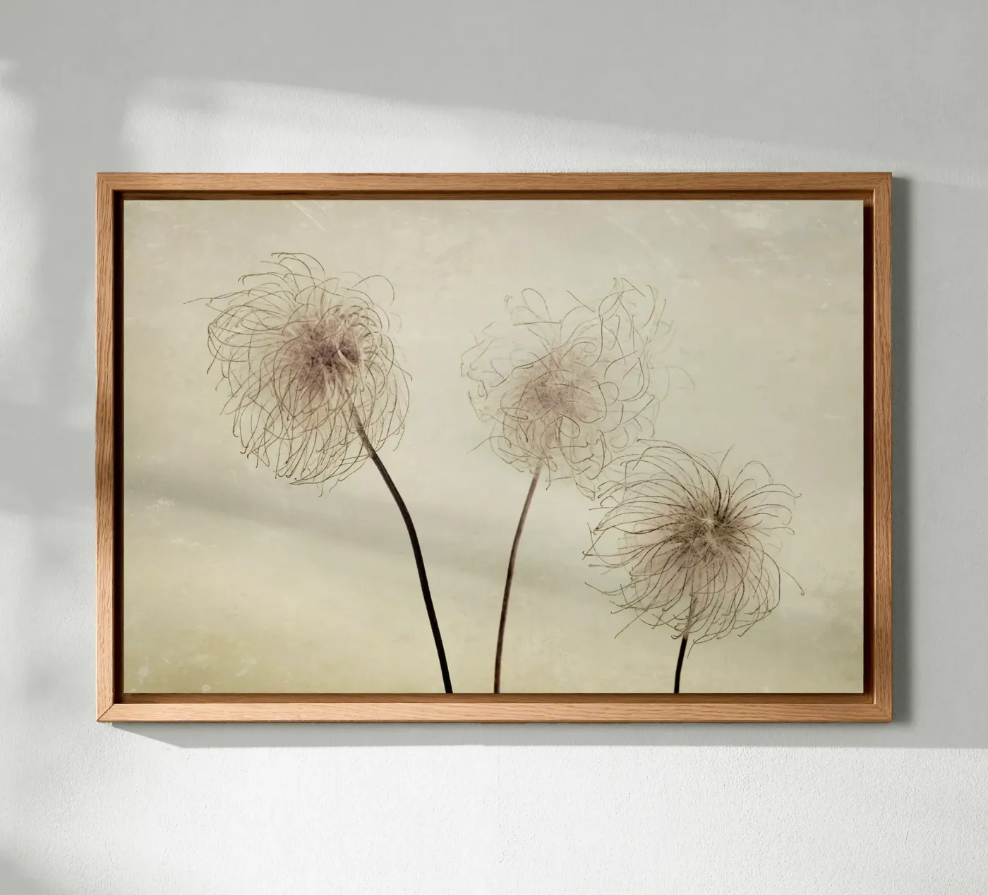 three Leinwand von Visuelle Poesie am Wegesrand