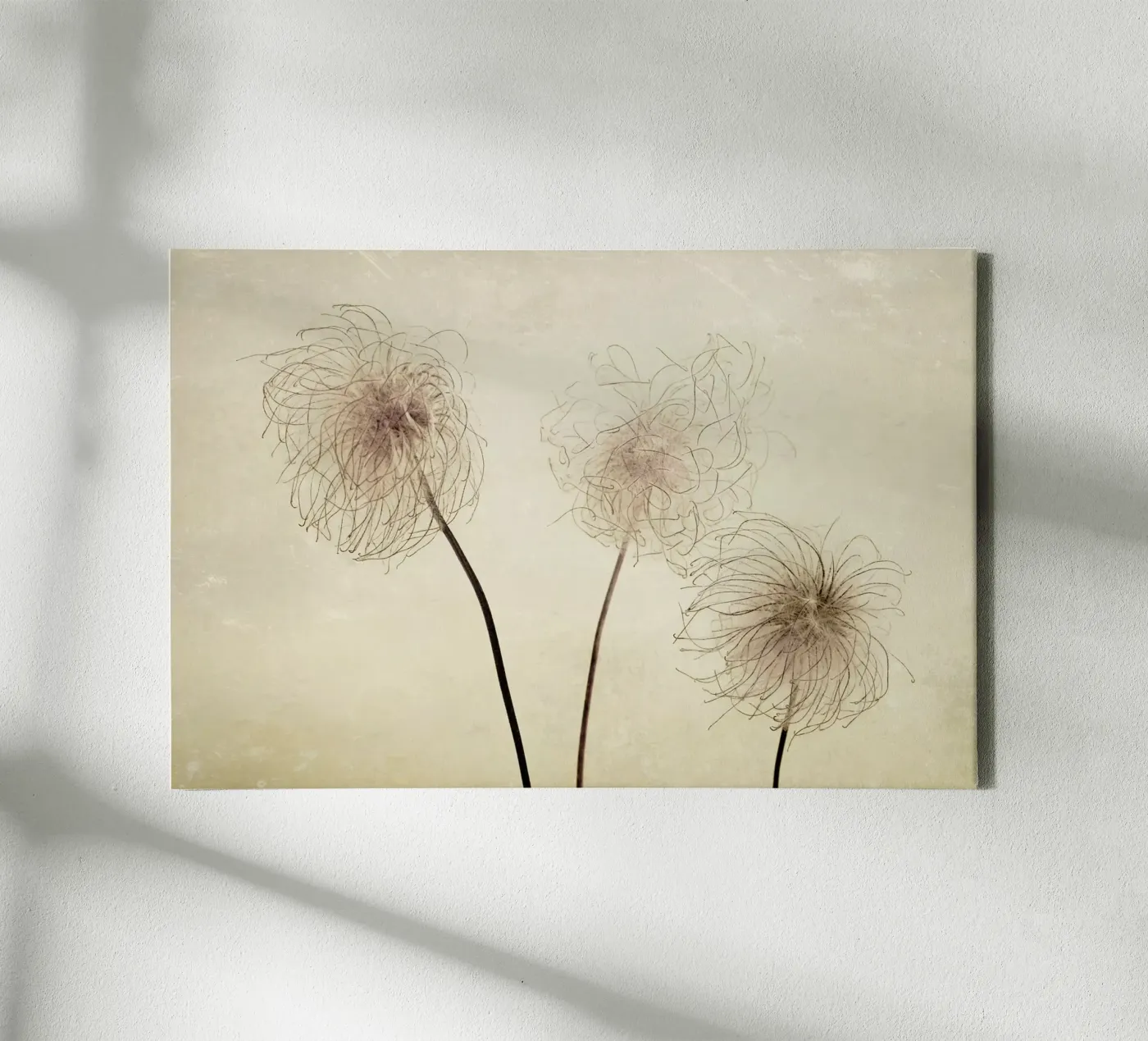 three Leinwand von Visuelle Poesie am Wegesrand