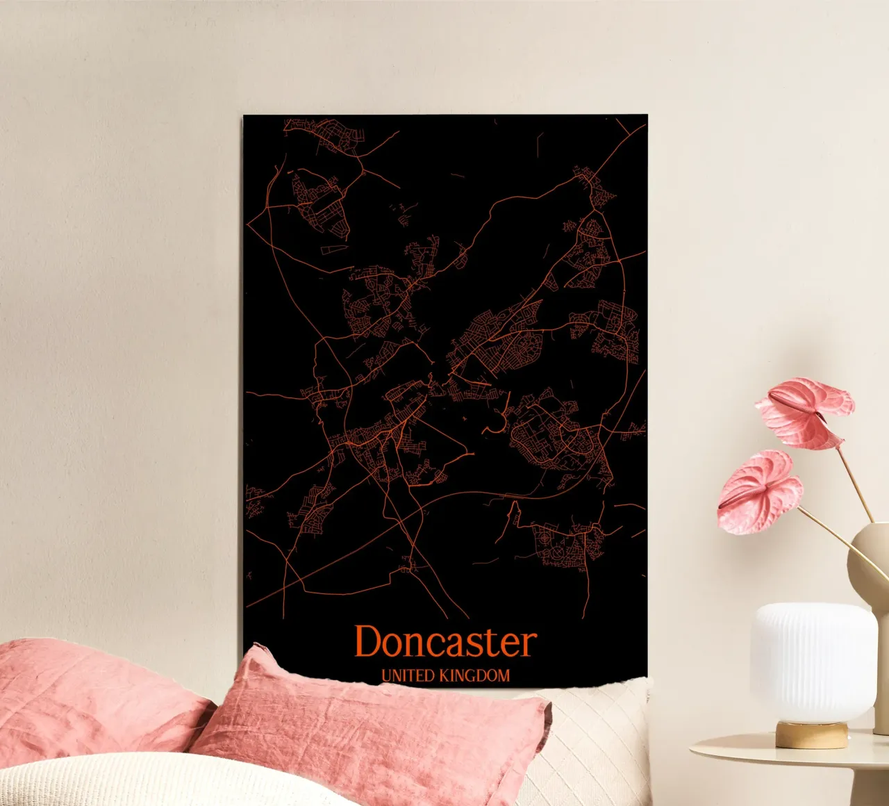 Doncaster poster con telaio in plastica da MiMap