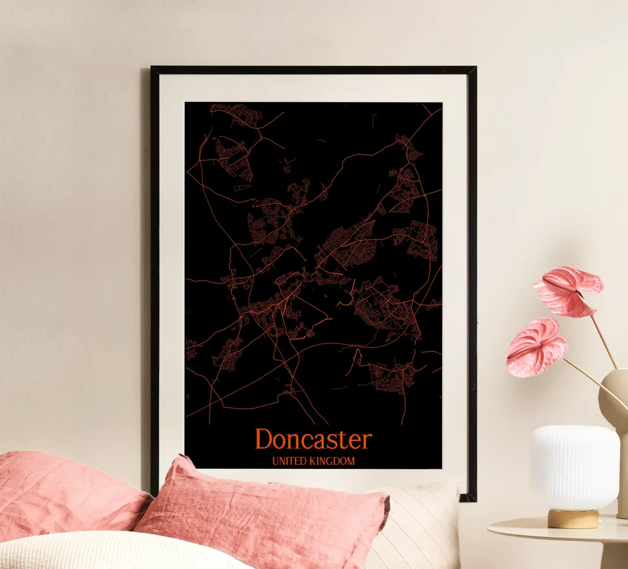 Doncaster poster con telaio in plastica da MiMap