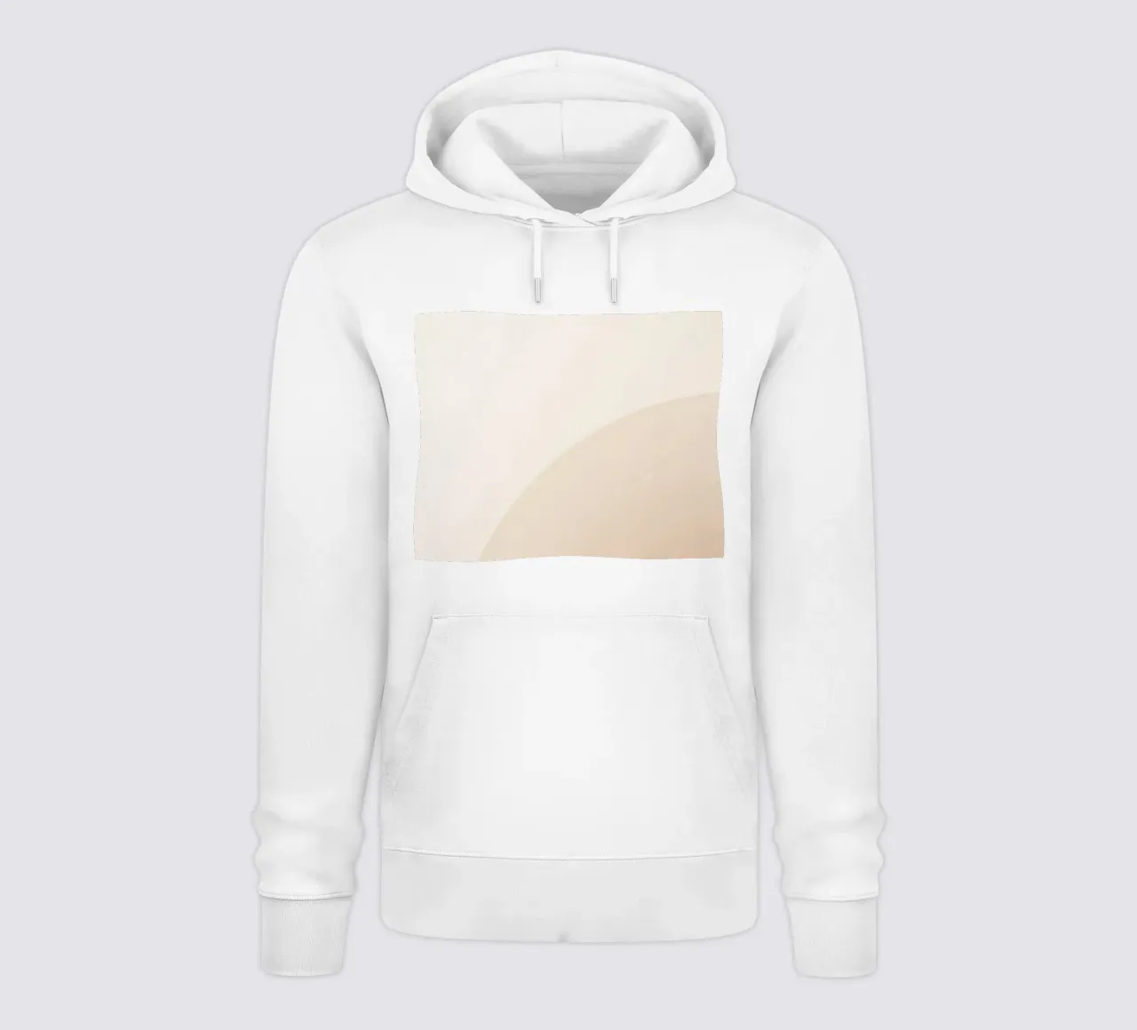 Tan Gradient with Curved Line hoodie by DesignDoodle