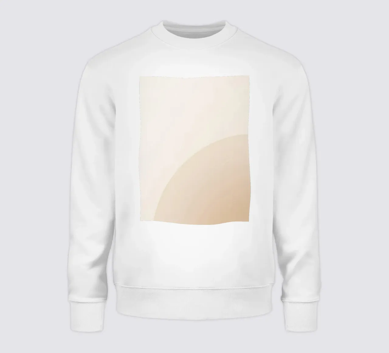 Gradiente Tan con linea curva felpa da DesignDoodle