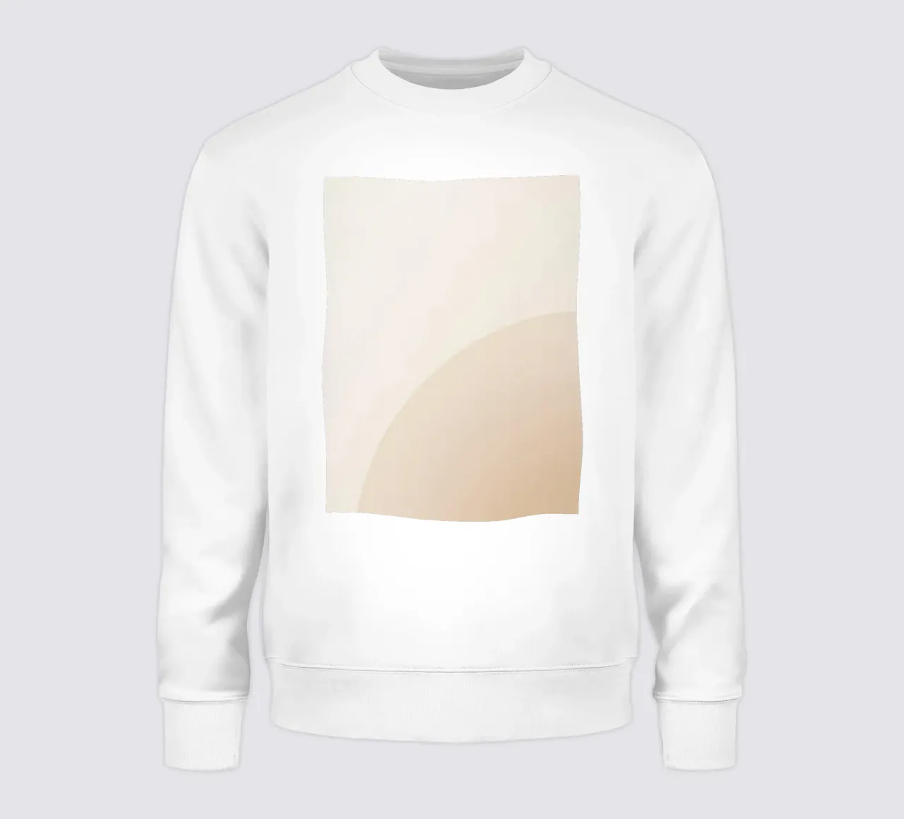 Gradiente Tan con linea curva felpa da DesignDoodle