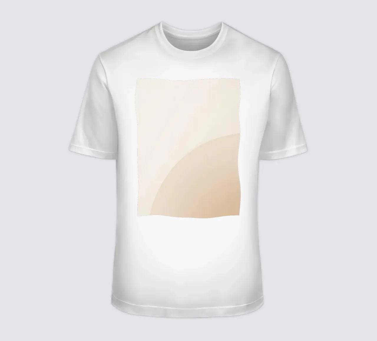Gradiente Tan con linea curva t-shirt da DesignDoodle