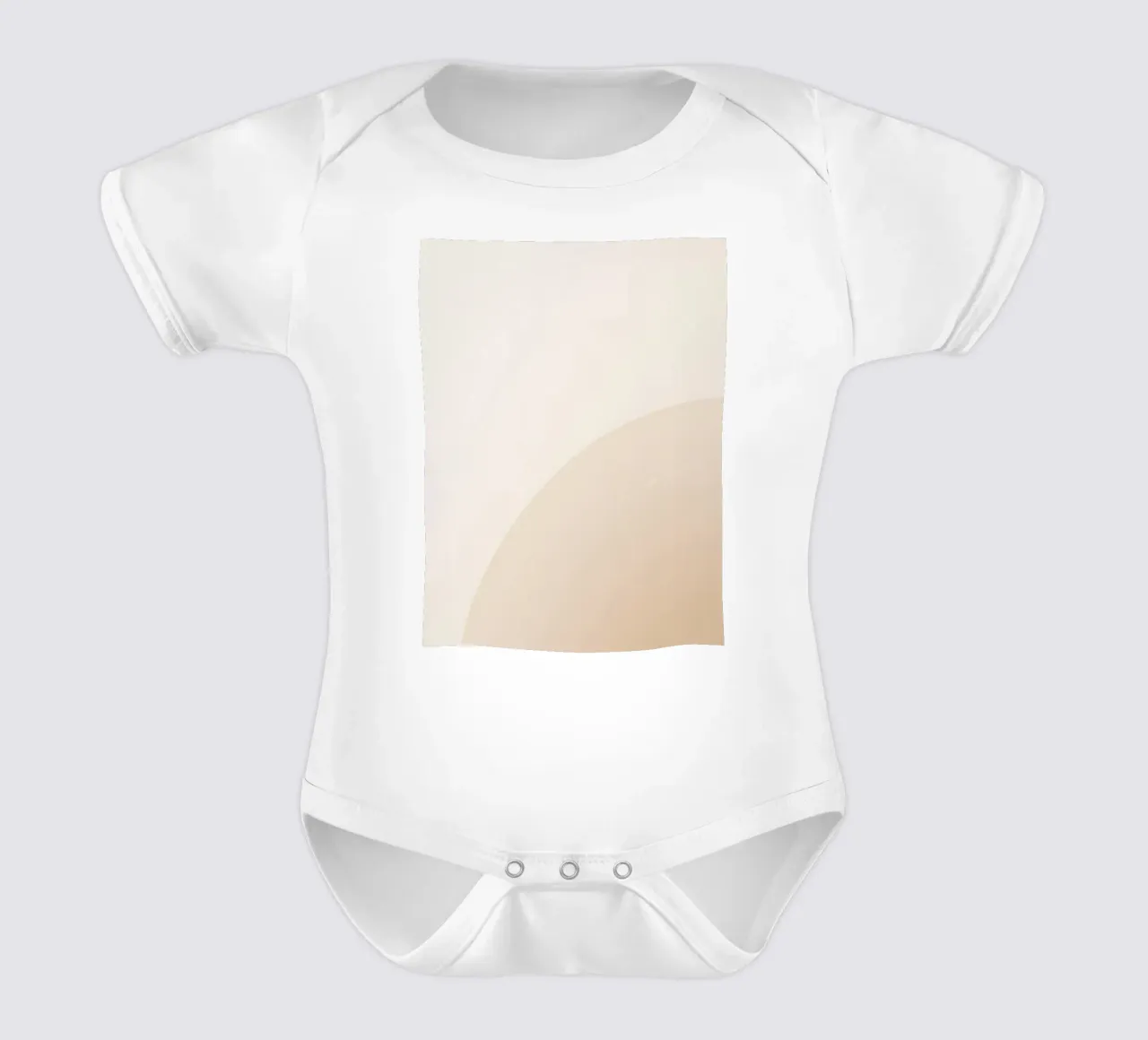 Gradiente Tan con linea curva body neonato maniche corte da DesignDoodle