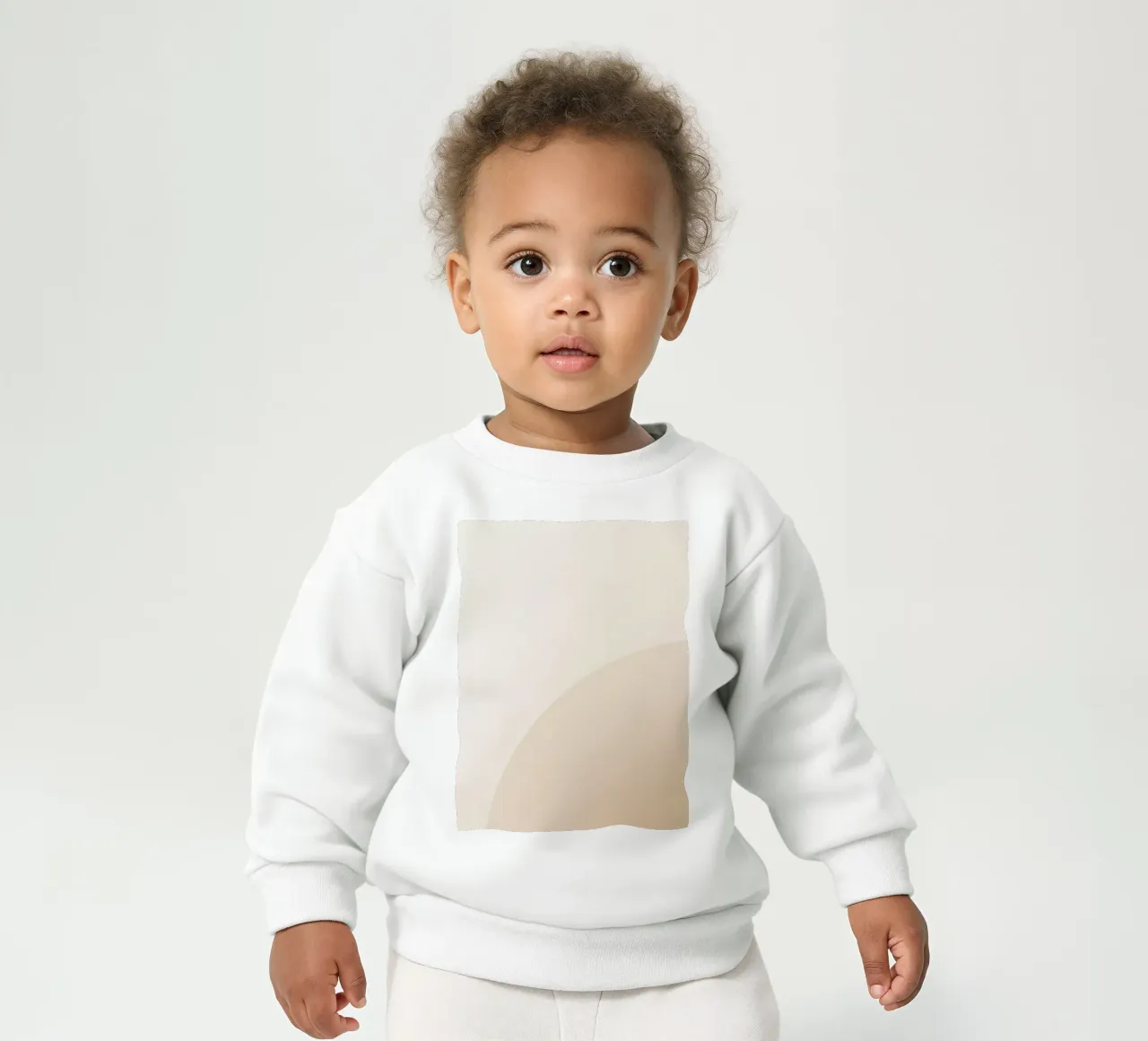 Gradiente Tan con linea curva felpa neonato da DesignDoodle