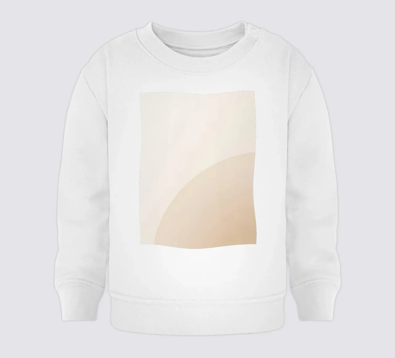 Tan Kleurverloop met Gebogen Lijn baby sweatshirt van DesignDoodle