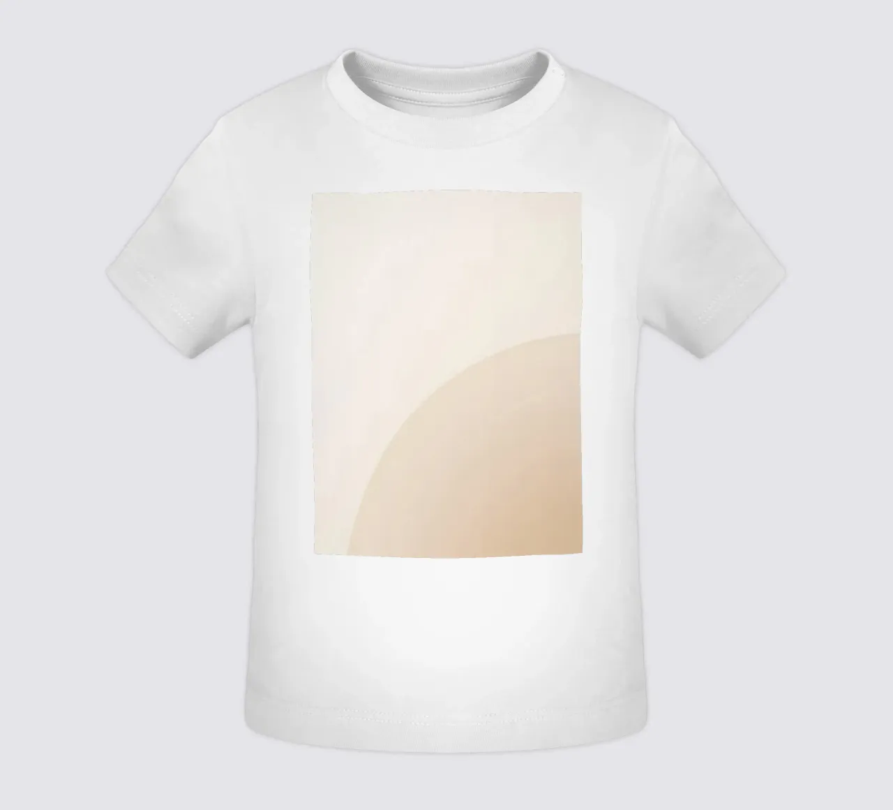Gradiente Tan con linea curva maglietta neonato da DesignDoodle