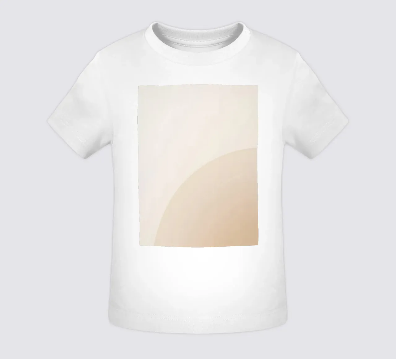 Gradiente Tan con linea curva maglietta neonato da DesignDoodle
