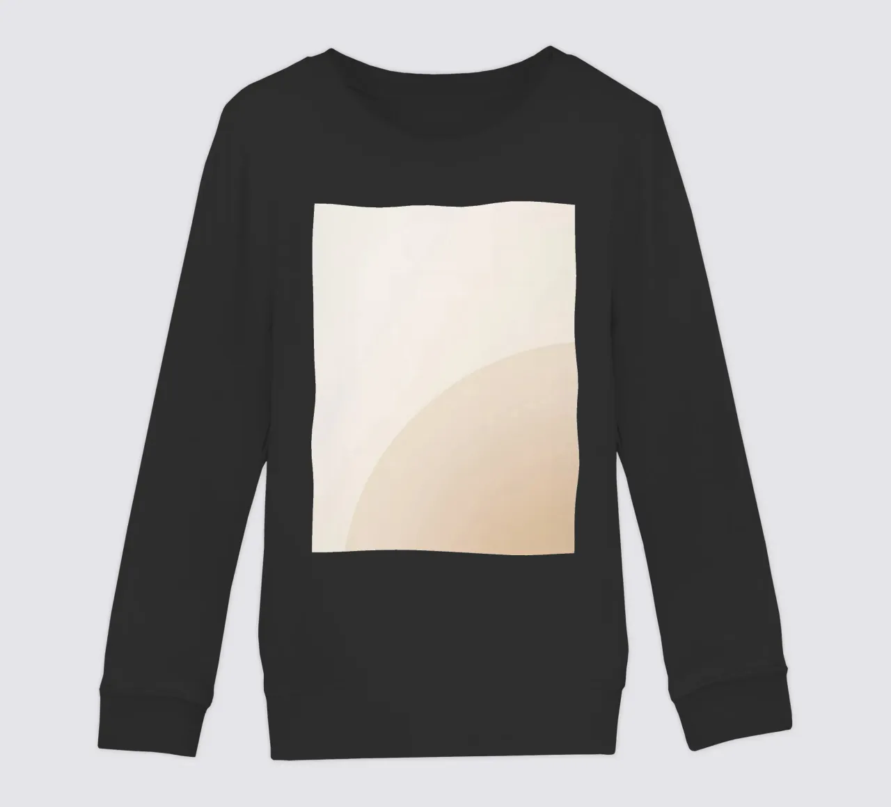 Gradiente Tan con linea curva felpa bambino da DesignDoodle