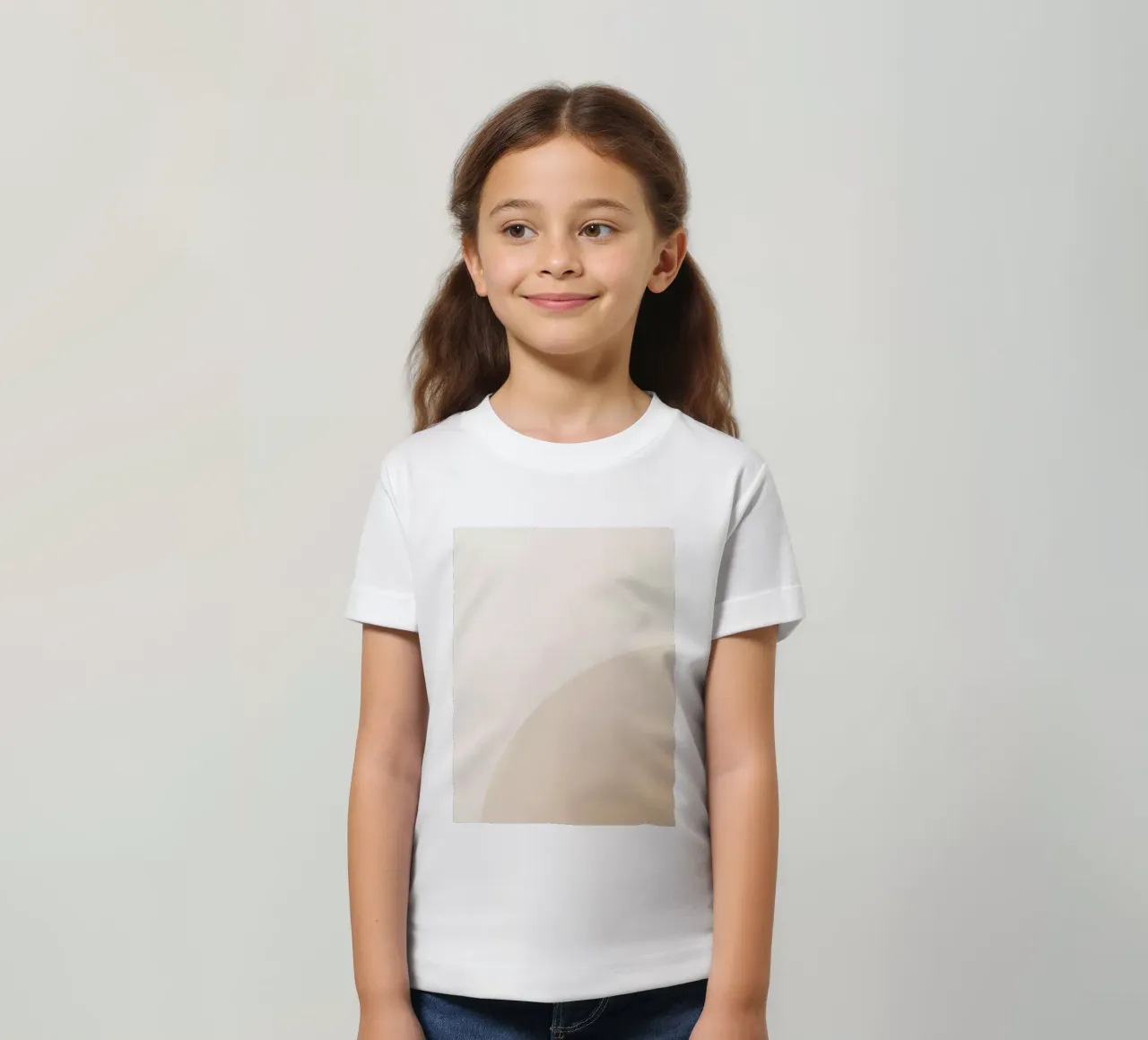 Gradiente Tan con linea curva t-shirt bambini da DesignDoodle